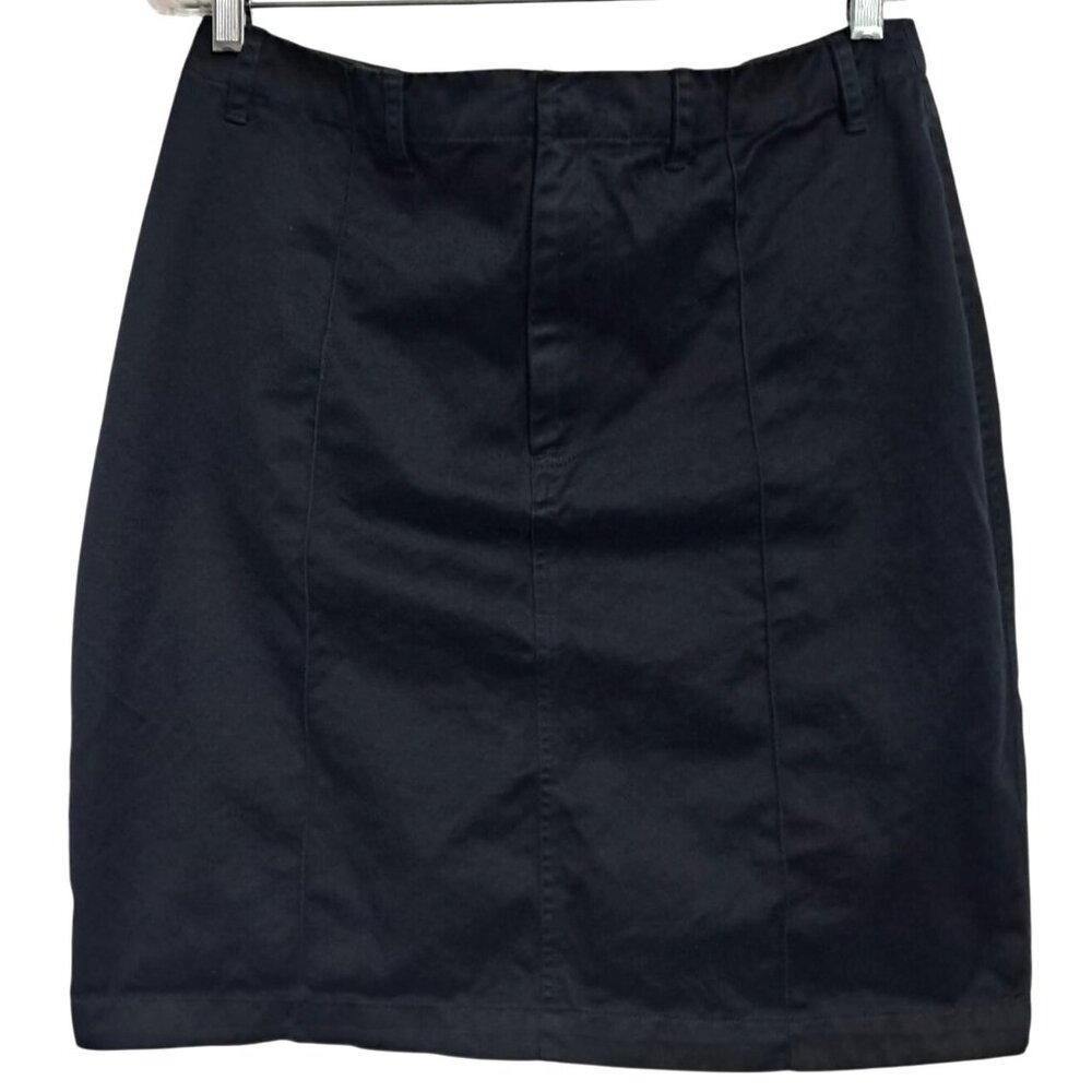 Banana Republic Black Cotton Pencil‎ Skirt Size 14
